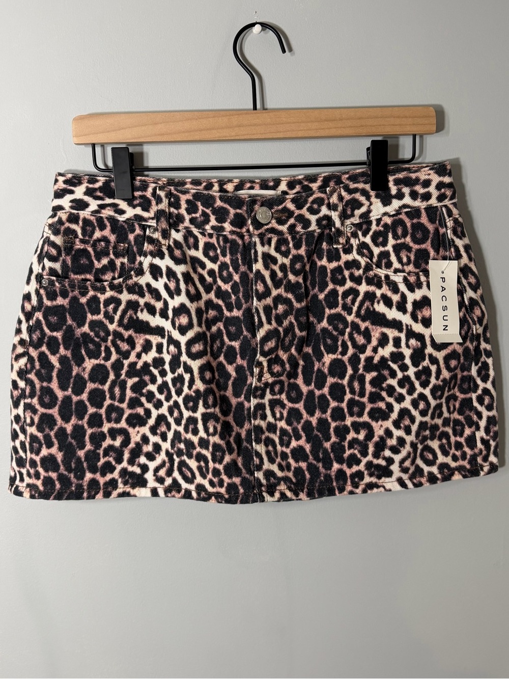 PacSun Leopard Print Mini Skirt